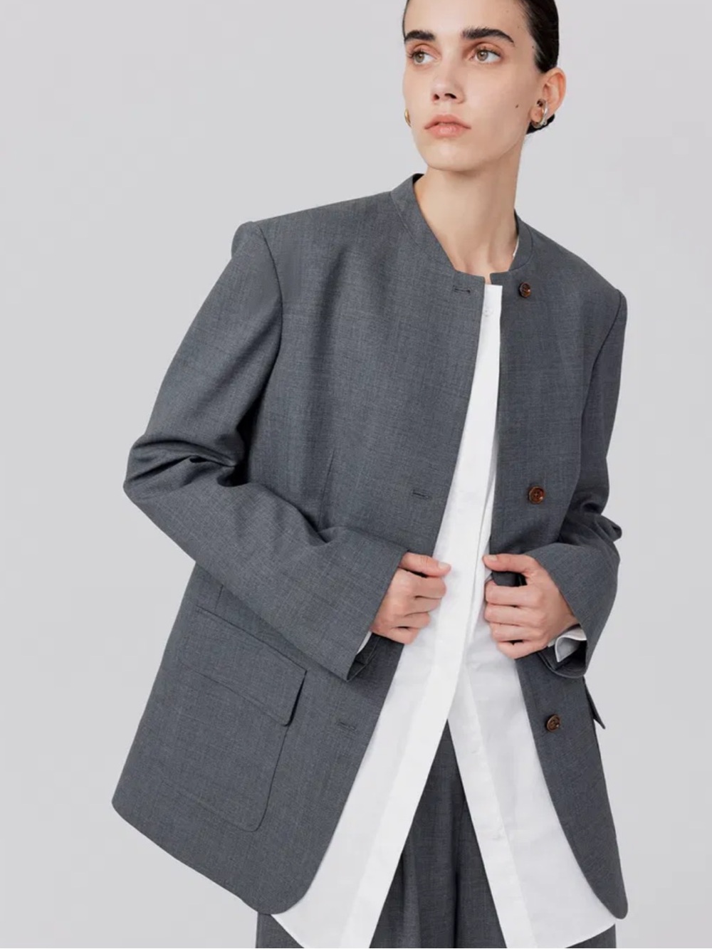 New Fabrique Hera Blazer in Worsted Wool Blend - Picture 9 of 15